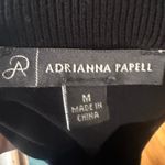 Adrianna Papell  Black Long Sleeve Top Pleated Cuff Size M Photo 5