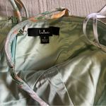 Lulus NWOT Enviable Aesthetic Light Blue Floral Jacquard Bustier Midi Dr… Photo 10