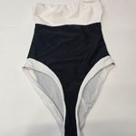 Lovers + Friends Moani Strapless One Piece in Black & White Photo 2