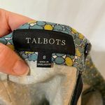 Talbots  Womens Yellow Teal Floral Back Zip Pencil Skirt Dark Academia 8 Photo 6