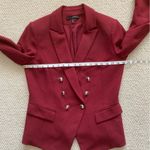 White House | Black Market Dark Red Blazer Suit Jacket Double Breasted Size 8 EUC Photo 5
