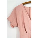 ASOS‎ DESIGN Pink Women's Wrap Midi Dress with buttons Photo 2