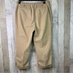 Lands' End Land’s End Size 14 Khaki Style Tan Cropped Pants w/Tabbed Leg Back Stret… Photo 1