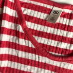 BP pink and white striped strappy caged ribbed camisole tank top Photo 3