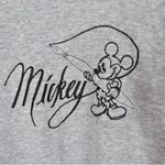 Disney Mickey & Co Vintage Embroidered Mickey Mouse Fountain Pen T-Shirt | Gray | L Photo 4