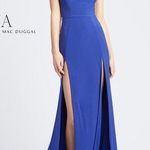 Mac Duggal  25034 Blue Double Slit Gown 12 Photo 0