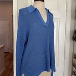 Sundance cotton relaxed polo pullover sweater Blue Size M Photo 8