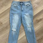 Judy Blue  American Flag Cuff Boyfriend Jeans Photo 4