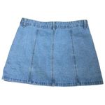 Forever 21 Button Front Medium Wash Denim Mini Skirt Photo 77