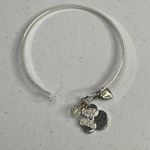 Disney  Alex & Ani Minnie Mouse Silver Charm Bracelet Photo 5