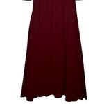 Lulus NWT  Love You So Long Sleeve Openback Maxi Dress VNeck SideSlit S Burgundy Photo 7