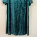NWT J. Jill Velvet Short‎ Puff Sleeves Crewneck Knee Length Shift Dress Size XL Blue Photo 5