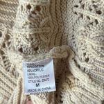 Boho Beige Crochet Maxi Dress Size M Photo 4