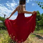 ANGL Maxi Red Dress Photo 4