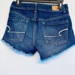 American Eagle AEO Hi-Rise Festival Denim Blue‎ Jean Shorts Size 0 Photo 1