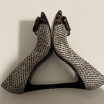 Tory Burch Cleo Tweed and Silk Bow High Heel Pump Brown Navy Leopard Size 7 Photo 9