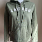 Ralph Lauren Lauren Full Zip Hoodie Stitched Letters Spell Out Photo 0