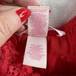 Victoria's Secret Babydoll L Large Cami Top Lace Pleated Lingerie Satin Bow Red Photo 7