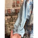 suit skirt blazer button front top swing skirt floral blue pink white Size 12 Photo 7