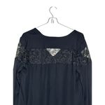 Cushnie et Ochs Womens Top Silk Lace Shoulders Boxy Fit V-Neck Long Sleeve Sz. 4 Photo 8