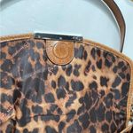 B Makowsky Brown Crocodile Patterned Leather Satchel Purse Photo 10