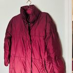 BUSAYO COLLECTIVE Women's Red Purple Ombré Parka Wine Jacket Size Small Photo 2