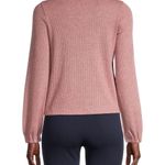 Madewell NWT  Long Sleeve Ribbed Turtleneck Pullover Sweater Pink Small Photo 1