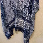 Sonoma One size Navy Duster cardigan western boho bohemian festival fall summer Photo 1