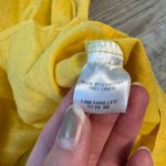 Flax  100% linen yellow short sleeve oversized top V-neck size medium C41 Photo 3