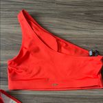 PINK - Victoria's Secret  Sport Active Red One Shoulder High Rise Bikini Photo 4