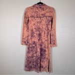 Aratta Silent Journey Purple Orange Long Sleeve Dress Womens S Casual Boho Artsy Pink Photo 3