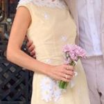 Odille from Anthropogie Embroidery and Floral Appliqué Dress size 6 White Photo 0