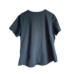 Scrubstar  ULTIMATE Black V Neck Short Sleeve Scrub Top XL Polyester Rayon blend Photo 7