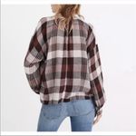 Madewell Plaid Balloon Sleeve Preppy Top Size Small Photo 2