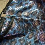 Betsey Johnson Betsy Johnson Evening Metallic Blue Leopard Print Prom/Homecoming/Wedding Dress Photo 15