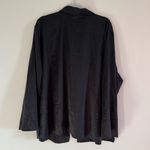 SKIMS  Stretch Silk Pajama Top in Soot, Size 2X Photo 2
