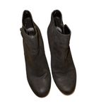 ALDO Charcoal Leather Ankle Booties Photo 2