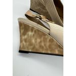 Stuart Weitzman IVORY LIGHT TAN TORTOISE SHELL WEDGES SHOES Size 9 Photo 9