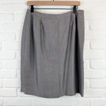 Anne Klein Vintage Gray Skirt Suit Blazer Pencil Skirt Platinum Size 12 NWT Photo 6