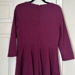 Boden Women Irene Fit and Flare Purple Dress Lined Size 10 Midi Cotton Photo 5