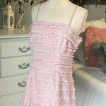 Summer Fun Dress Party Pink Rose Spaghetti Strap Mini Womens Medium Size undefined Photo 1
