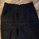 Liz Sport Elegant Black Wide Leg Linen Pants / DG4 Photo 1