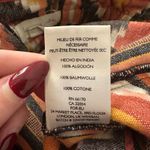 Anthropologie Staring at Stars  orange, black & cream cotton mini skirt size 10 Photo 5