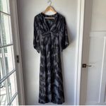 Anthropologie Corey Lynn Calter Silk  Geometric Kimono Maxi Dress Photo 1