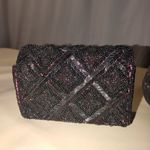 Vintage Black Beaded Evening Clutch Vintage Red Satin Lining Magnetic Closure Photo 13