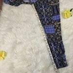 Joe B  Boho Blue Pattern Stretchy Light Joggers Size Small Rayon Photo 4