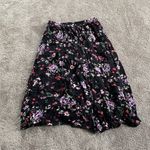 Torrid  Black Floral Romper Hi Low Skirt SIZE 0 Photo 4