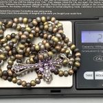 Amethyst Milor Italy 925  Cross 36” Necklace Photo 4