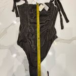 Free People Brand new intimately slate grey velvet bodysuit. Photo 4