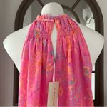 Ramy Brook Harlie Paisley Halter Neck Tank Top, Pink Size XS New w/Tag $295 Photo 7